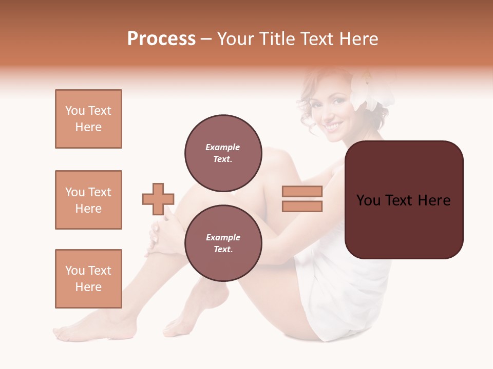 Towel Isolated Sexy PowerPoint Template