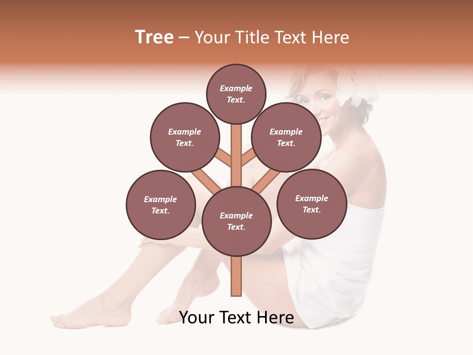 Towel Isolated Sexy PowerPoint Template