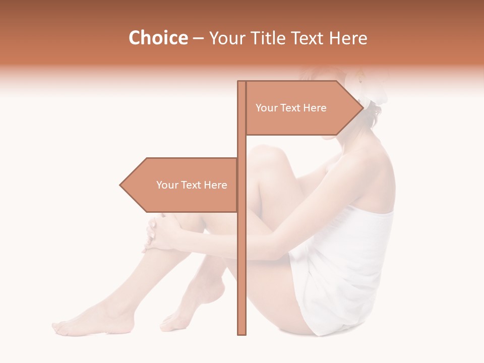 Towel Isolated Sexy PowerPoint Template