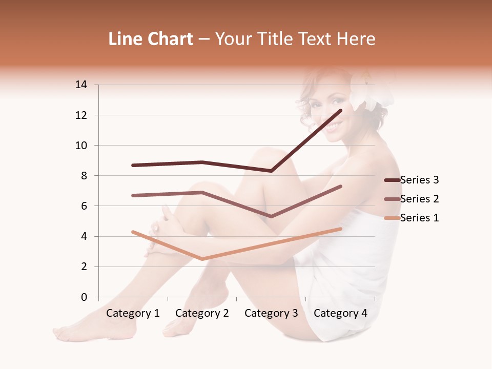 Towel Isolated Sexy PowerPoint Template