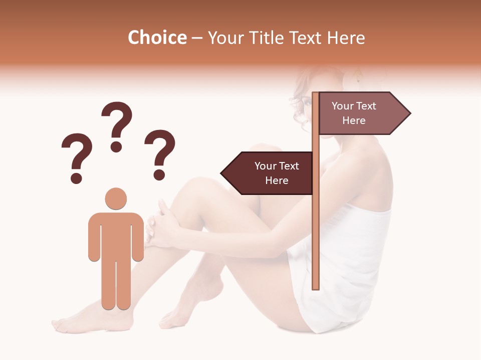 Towel Isolated Sexy PowerPoint Template