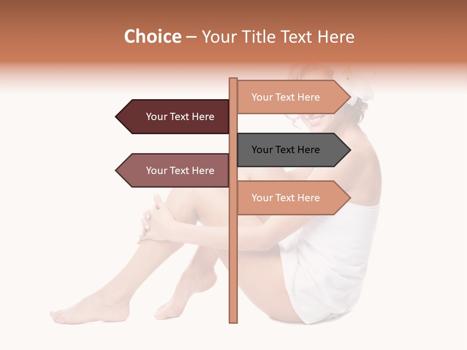 Towel Isolated Sexy PowerPoint Template