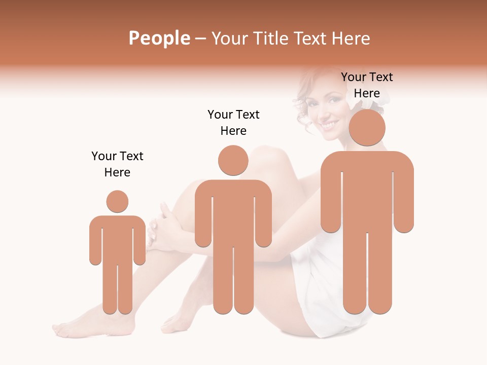 Towel Isolated Sexy PowerPoint Template