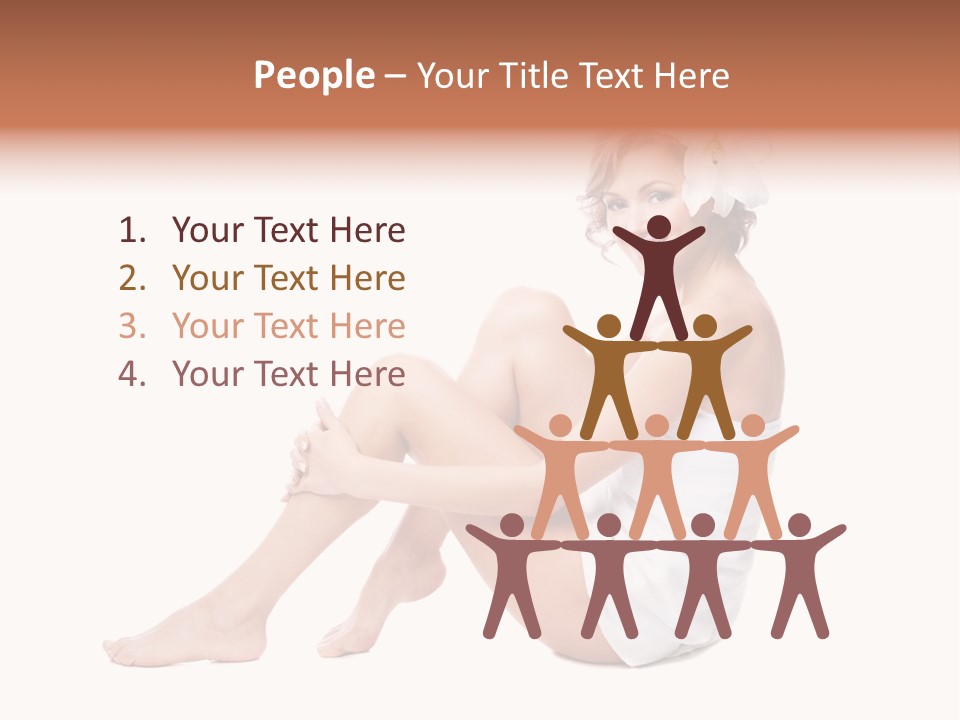 Towel Isolated Sexy PowerPoint Template