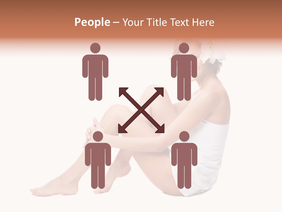 Towel Isolated Sexy PowerPoint Template
