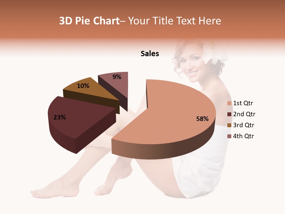 Towel Isolated Sexy PowerPoint Template