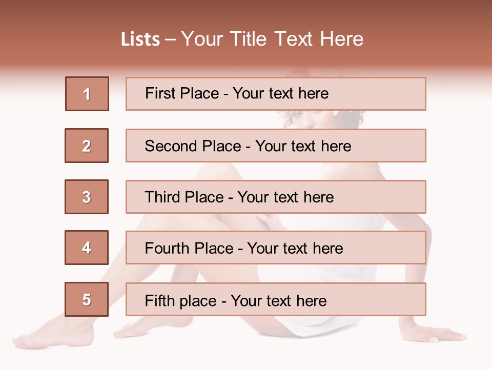 Spa Blond Curly PowerPoint Template