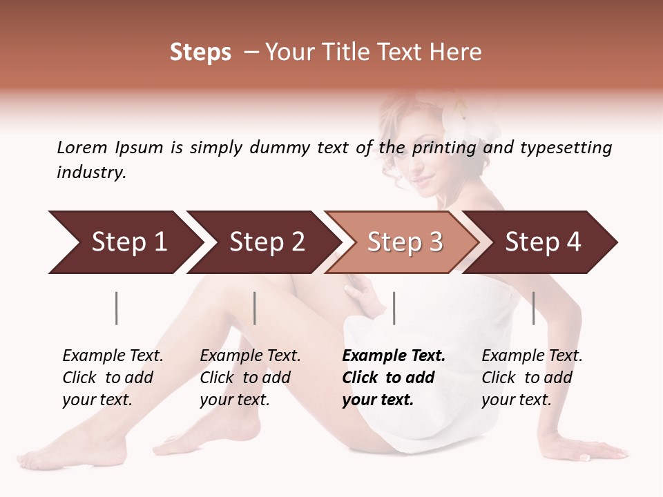 Spa Blond Curly PowerPoint Template