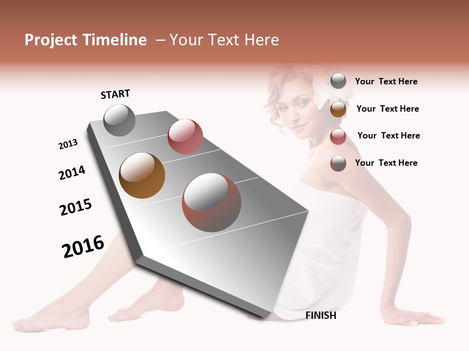 Spa Blond Curly PowerPoint Template