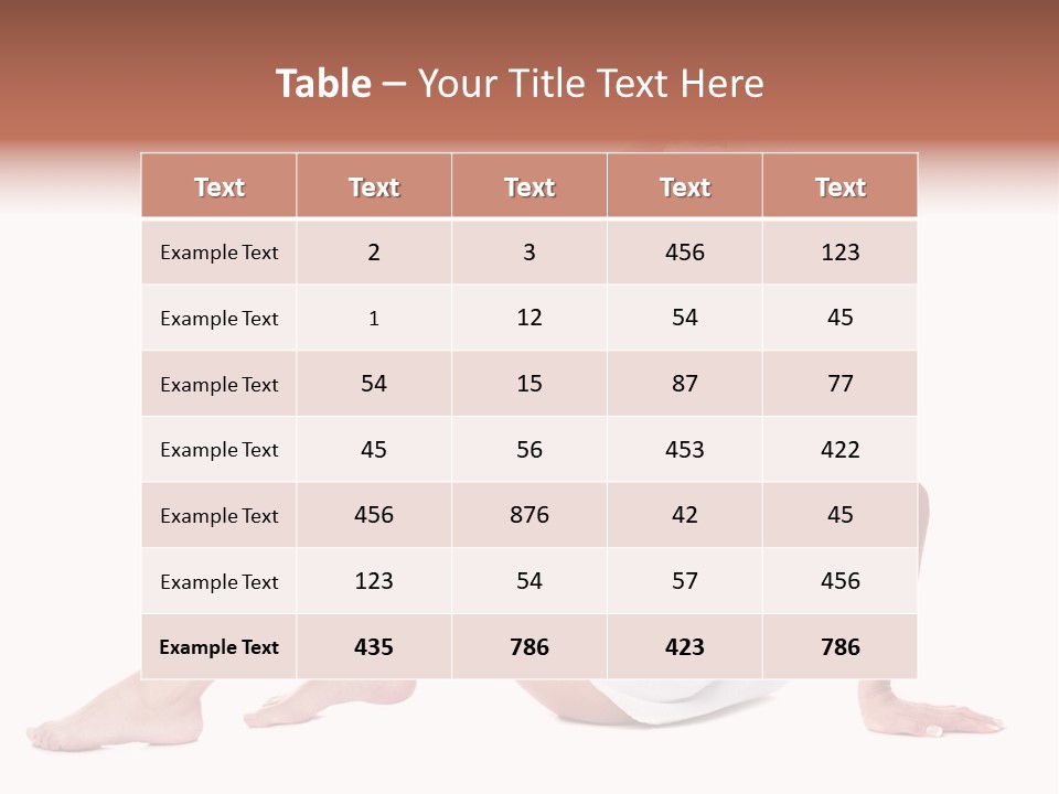 Spa Blond Curly PowerPoint Template