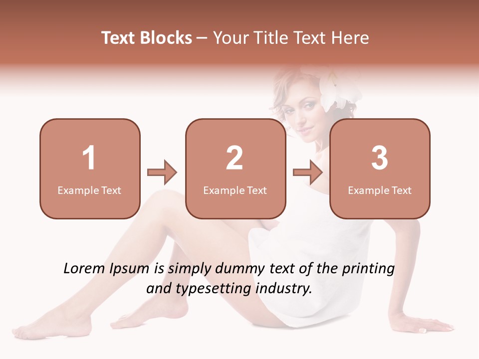 Spa Blond Curly PowerPoint Template