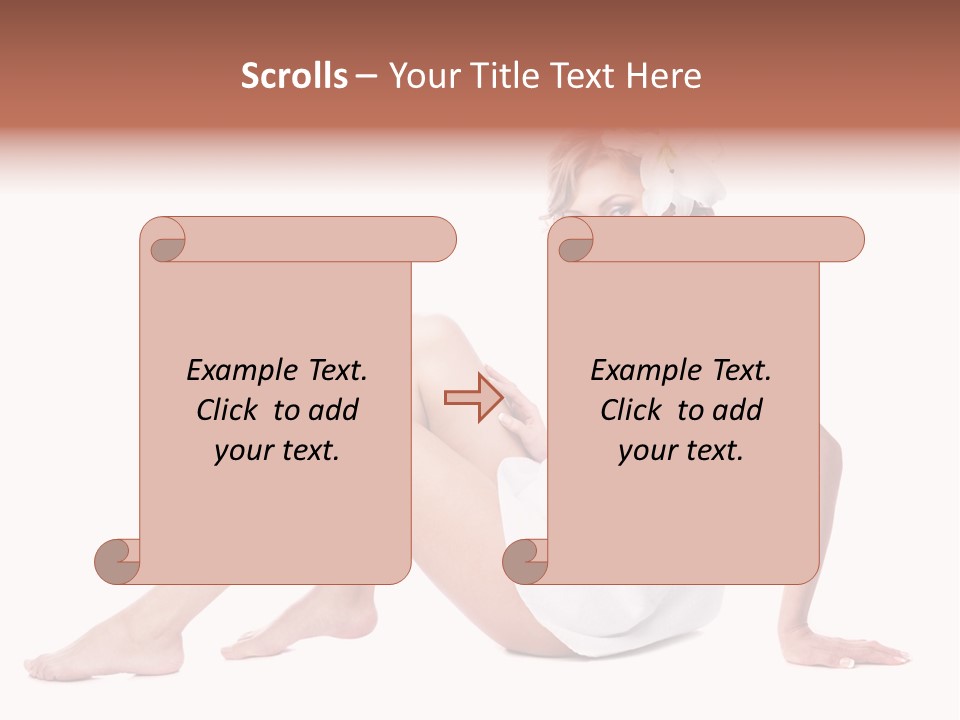 Spa Blond Curly PowerPoint Template