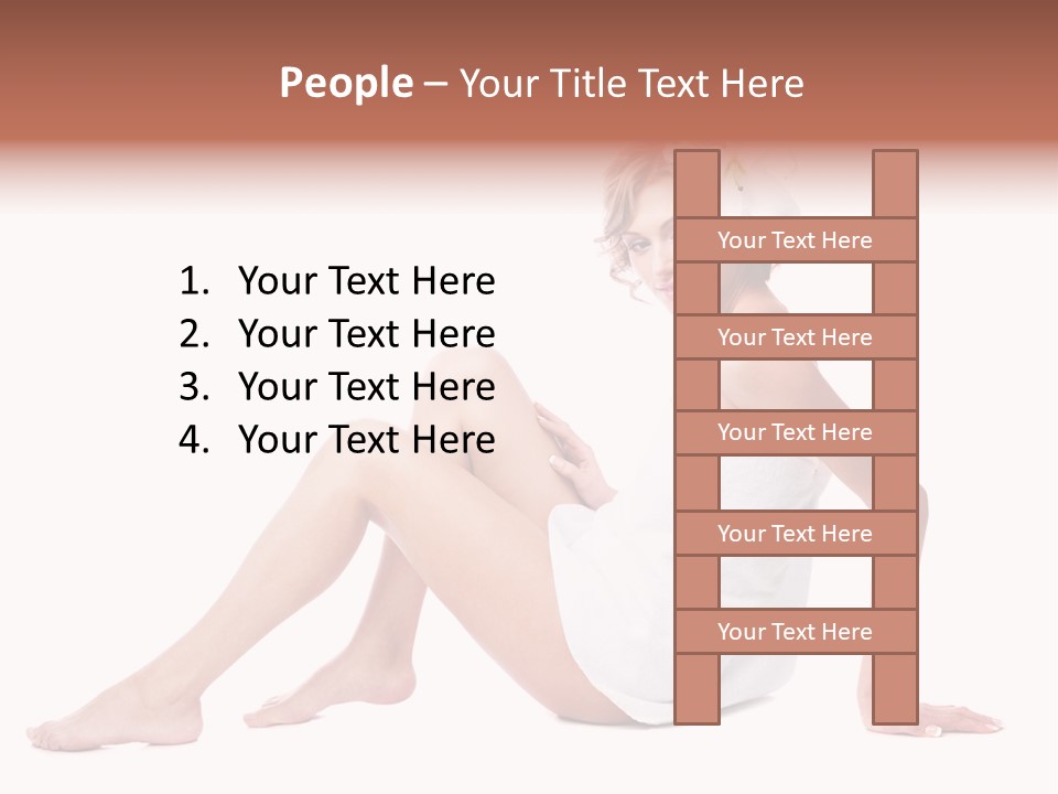 Spa Blond Curly PowerPoint Template