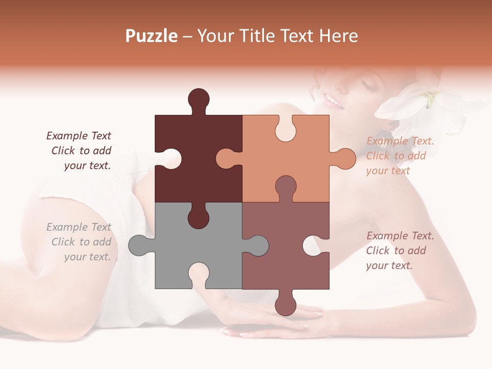 Beauty Caucasian Skin PowerPoint Template