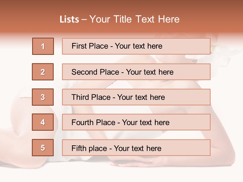 Beauty Caucasian Skin PowerPoint Template