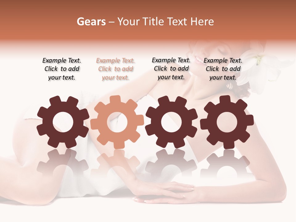 Beauty Caucasian Skin PowerPoint Template