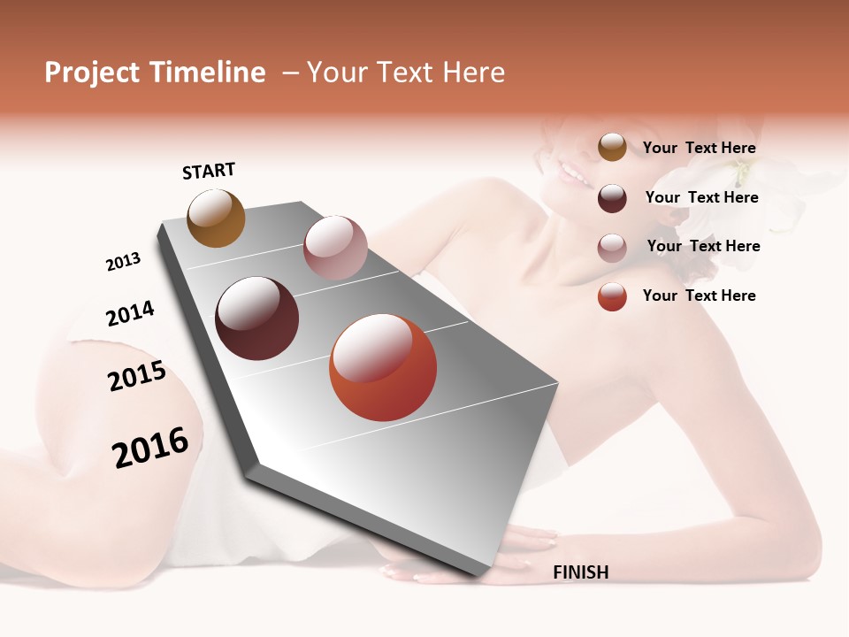 Beauty Caucasian Skin PowerPoint Template
