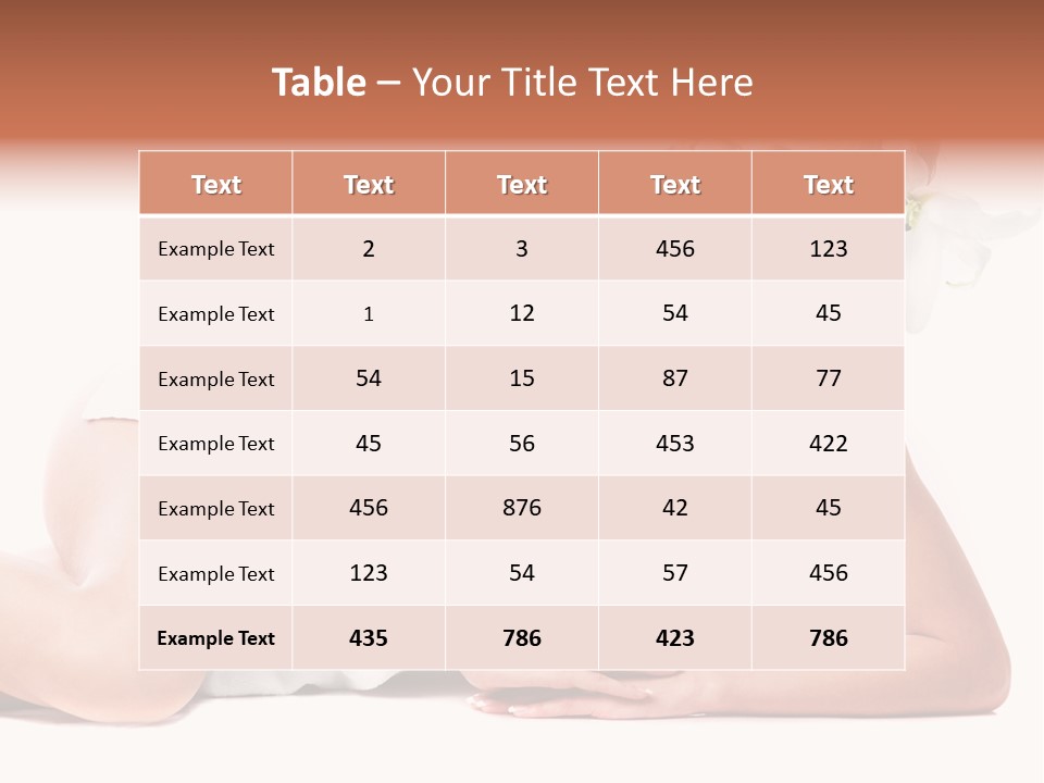 Beauty Caucasian Skin PowerPoint Template
