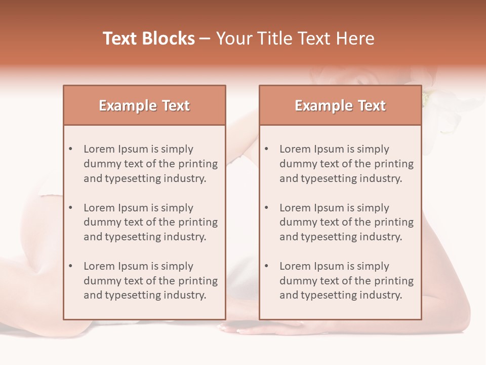 Beauty Caucasian Skin PowerPoint Template