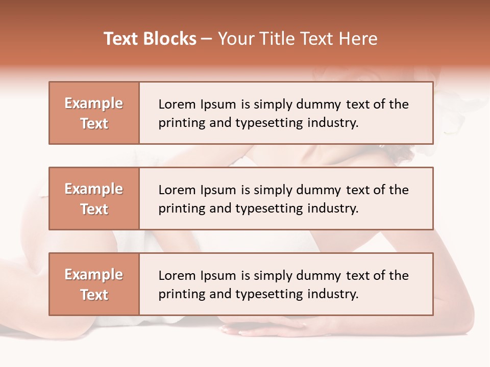 Beauty Caucasian Skin PowerPoint Template