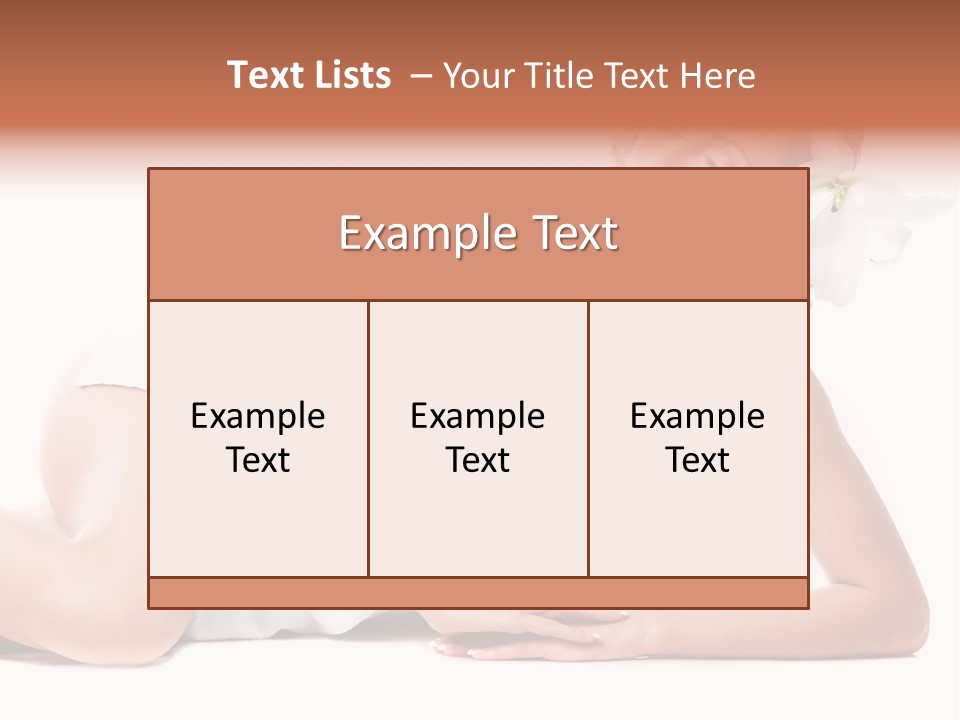Beauty Caucasian Skin PowerPoint Template