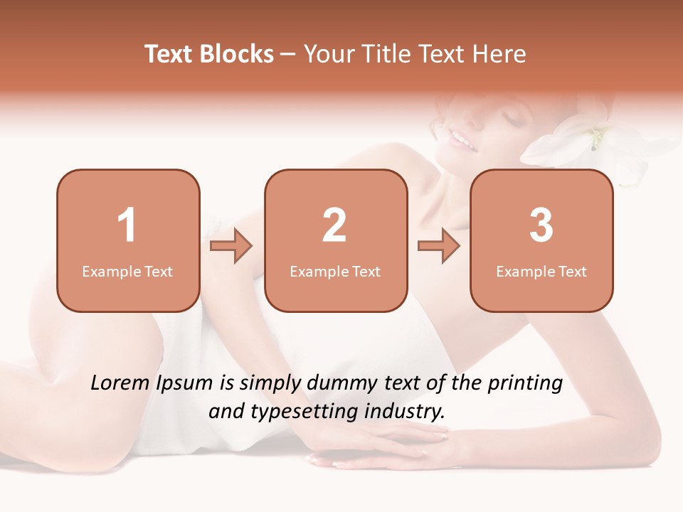 Beauty Caucasian Skin PowerPoint Template