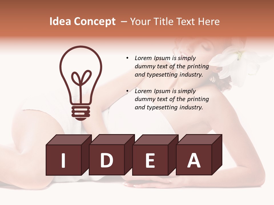 Beauty Caucasian Skin PowerPoint Template