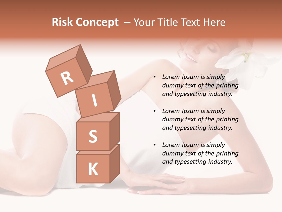 Beauty Caucasian Skin PowerPoint Template