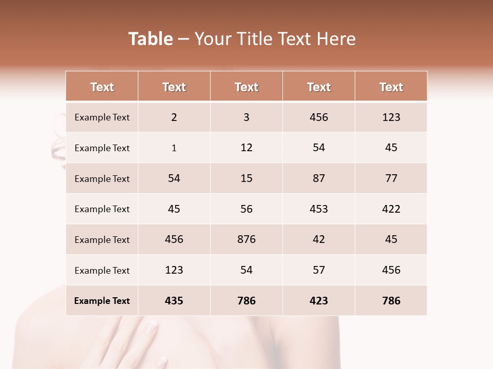 Feminine Young Sexy PowerPoint Template