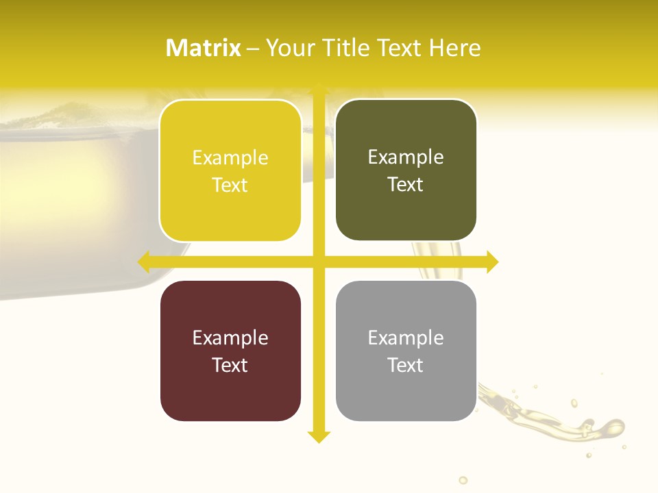 Oil Drop Liquid PowerPoint Template