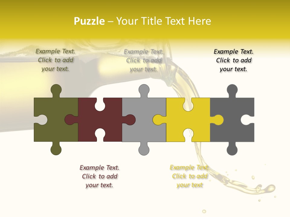 Oil Drop Liquid PowerPoint Template