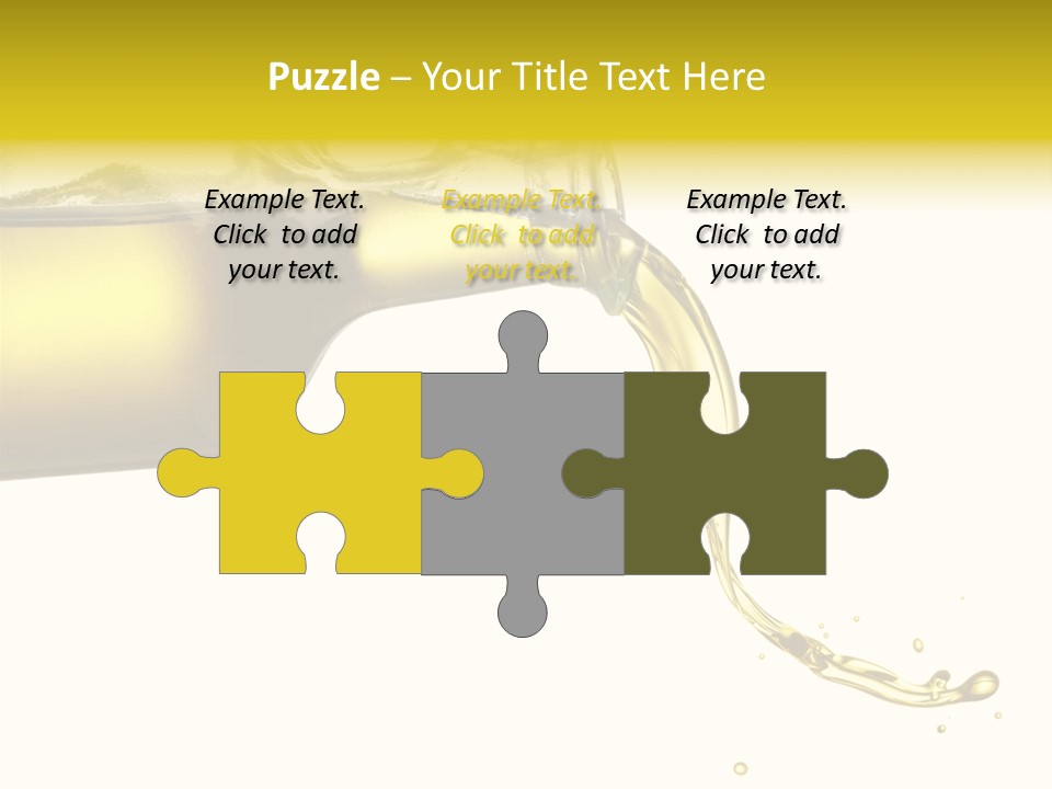 Oil Drop Liquid PowerPoint Template