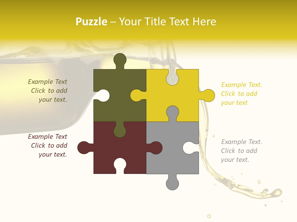 Oil Drop Liquid PowerPoint Template