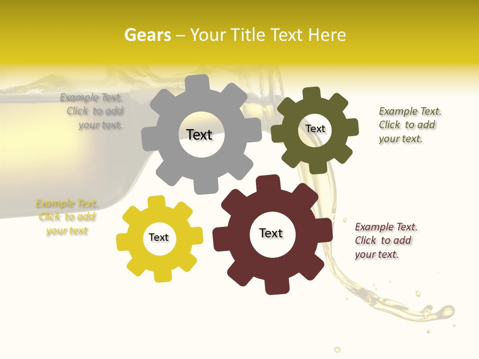 Oil Drop Liquid PowerPoint Template