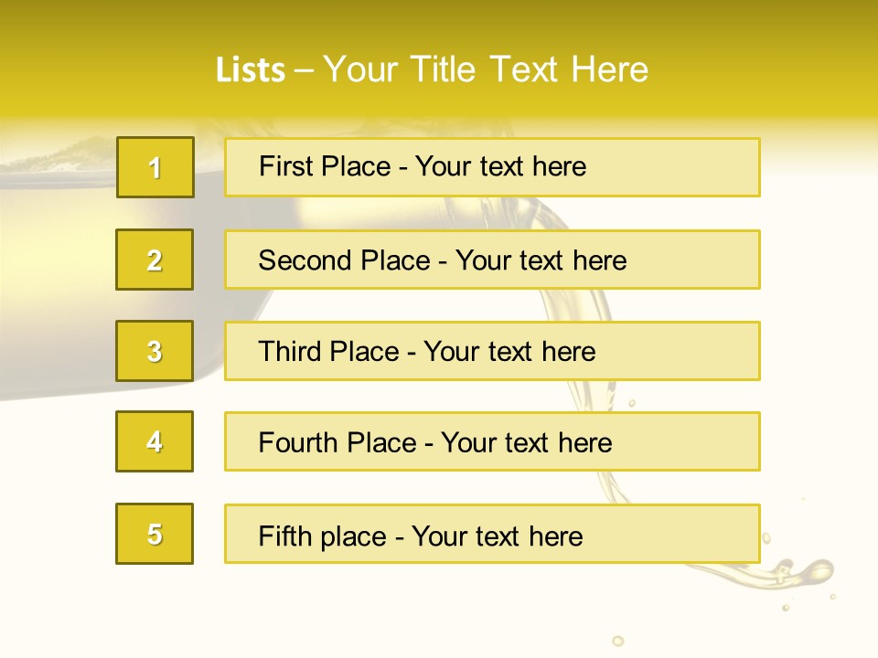 Oil Drop Liquid PowerPoint Template