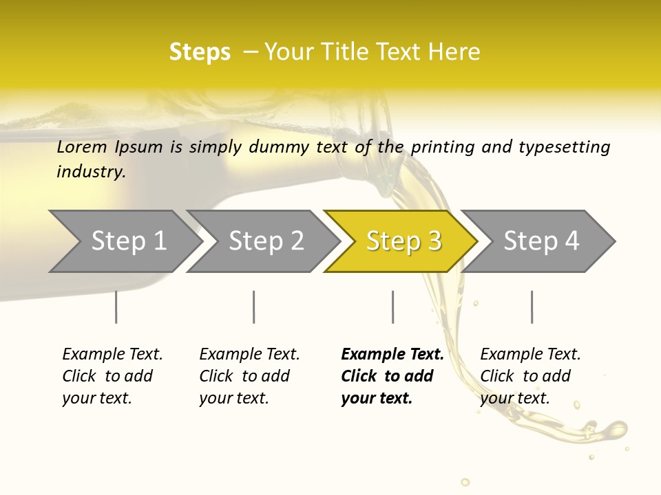 Oil Drop Liquid PowerPoint Template