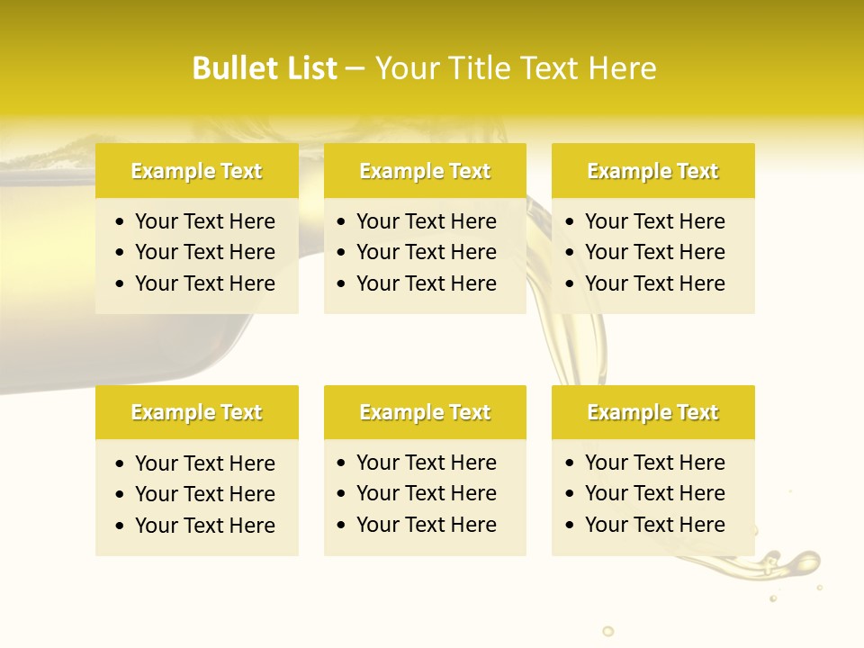 Oil Drop Liquid PowerPoint Template