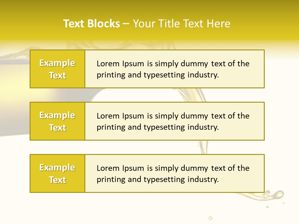 Oil Drop Liquid PowerPoint Template