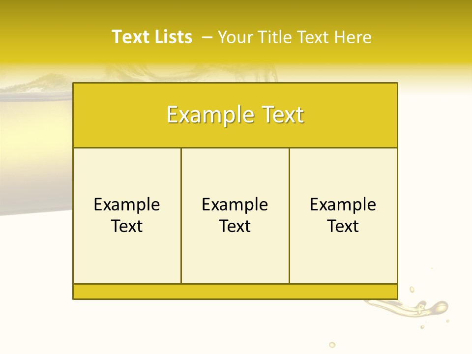Oil Drop Liquid PowerPoint Template