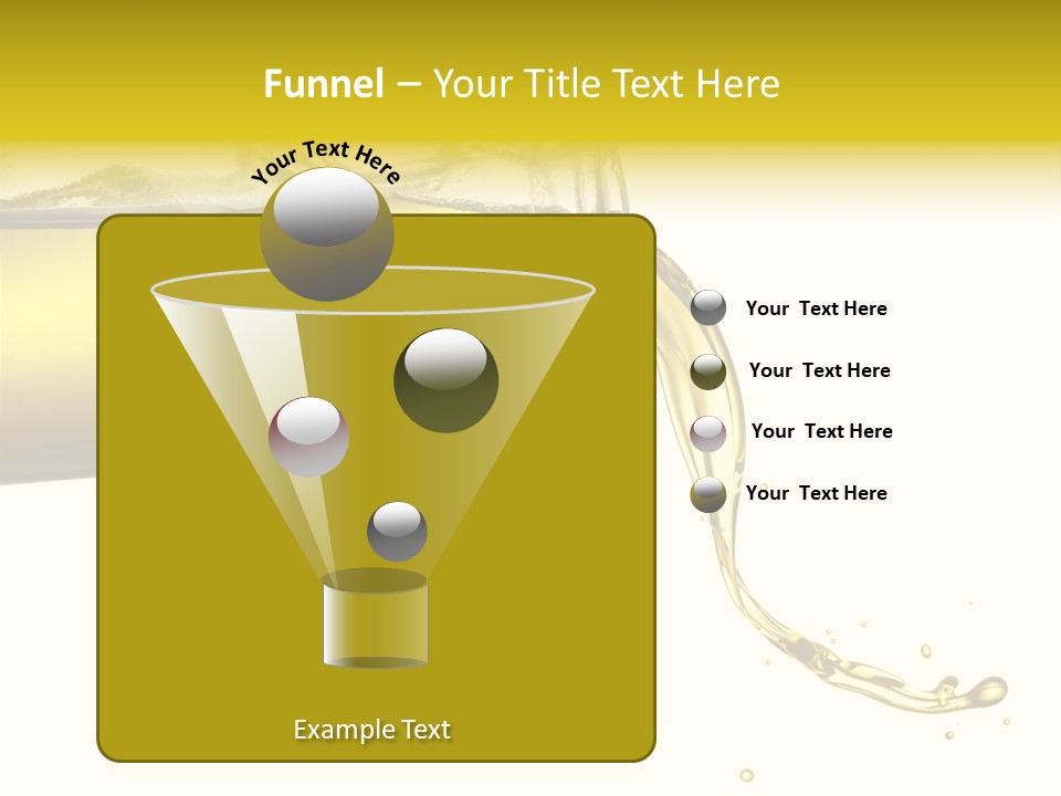 Oil Drop Liquid PowerPoint Template