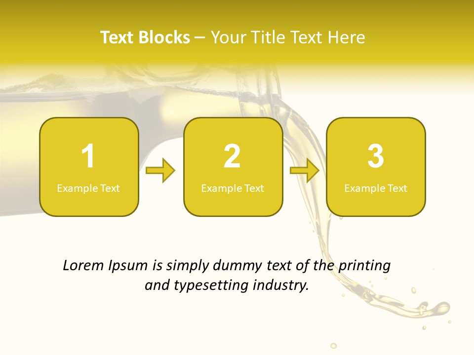 Oil Drop Liquid PowerPoint Template