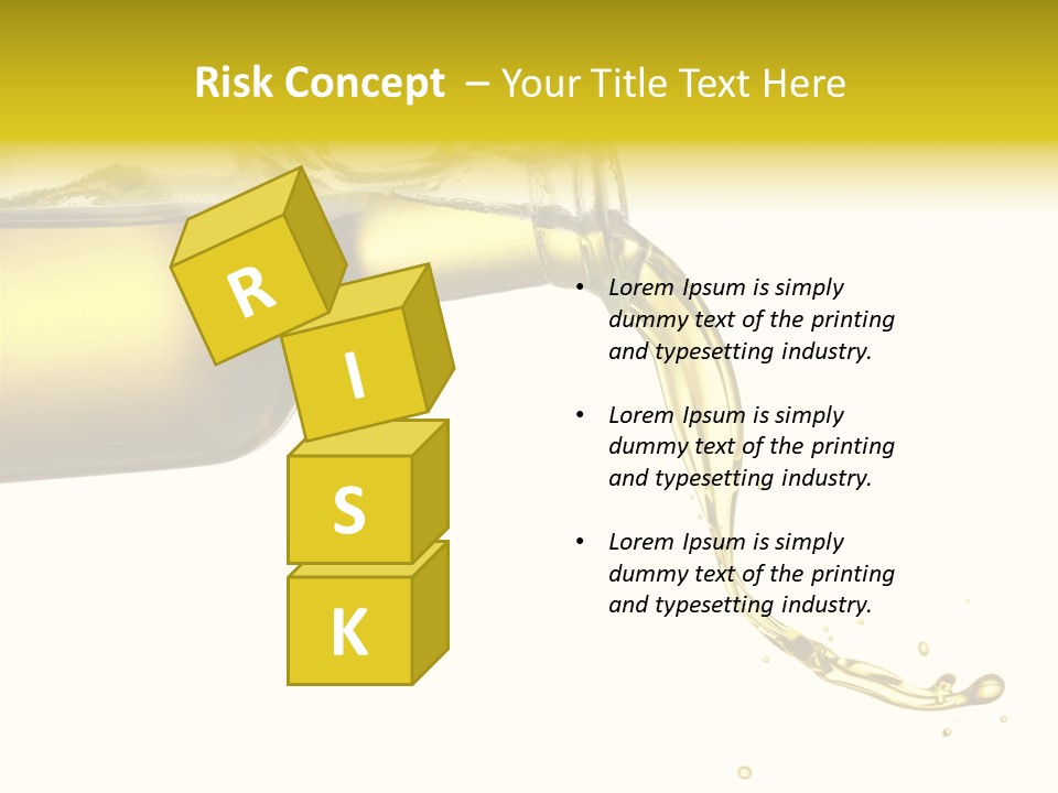 Oil Drop Liquid PowerPoint Template