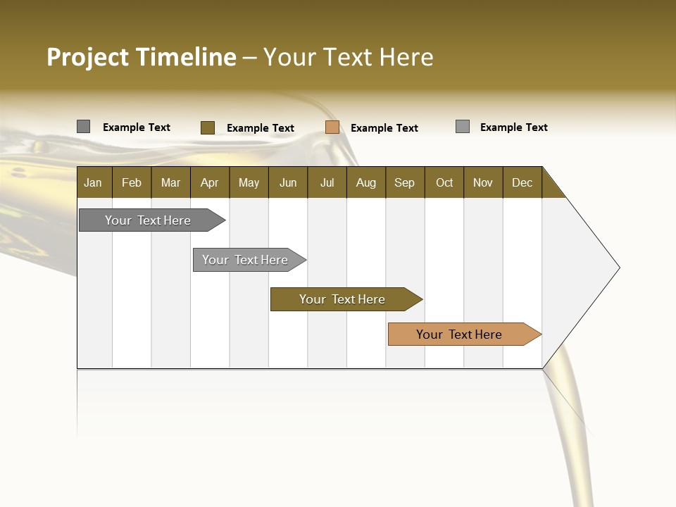 Pouring Olive Oil Isolated PowerPoint Template