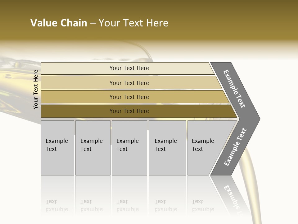 Pouring Olive Oil Isolated PowerPoint Template