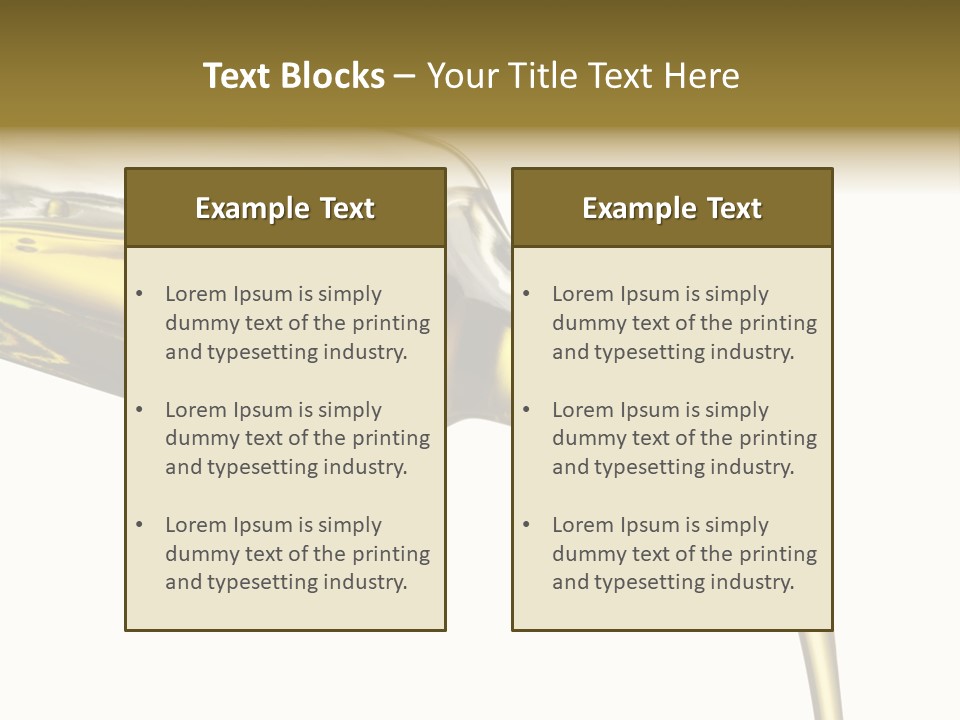 Pouring Olive Oil Isolated PowerPoint Template