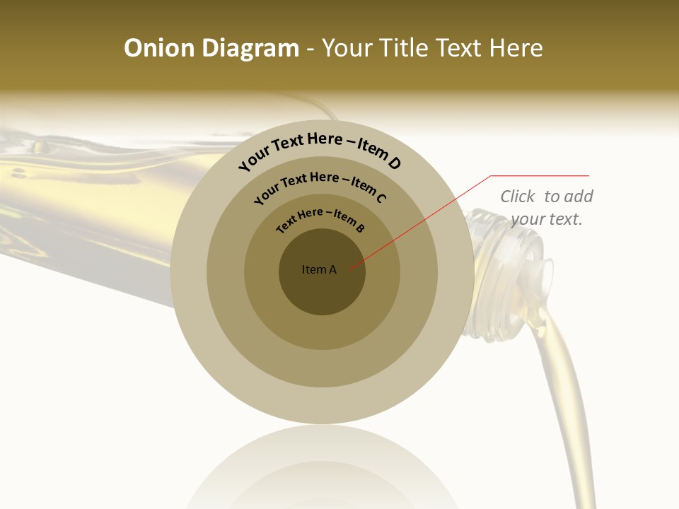 Pouring Olive Oil Isolated PowerPoint Template