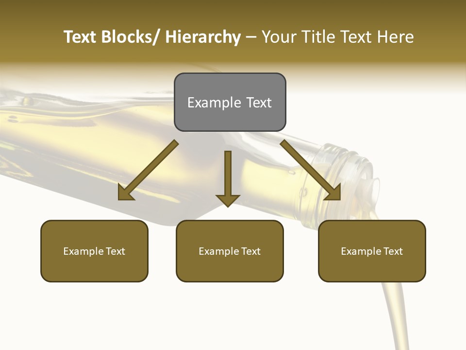 Pouring Olive Oil Isolated PowerPoint Template