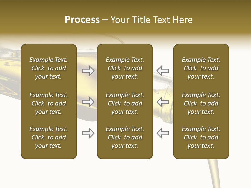 Pouring Olive Oil Isolated PowerPoint Template