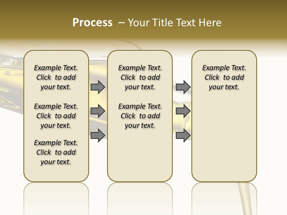 Pouring Olive Oil Isolated PowerPoint Template