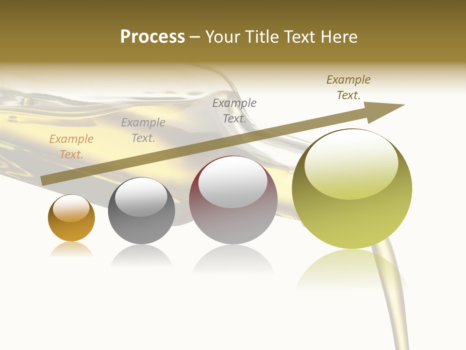 Pouring Olive Oil Isolated PowerPoint Template